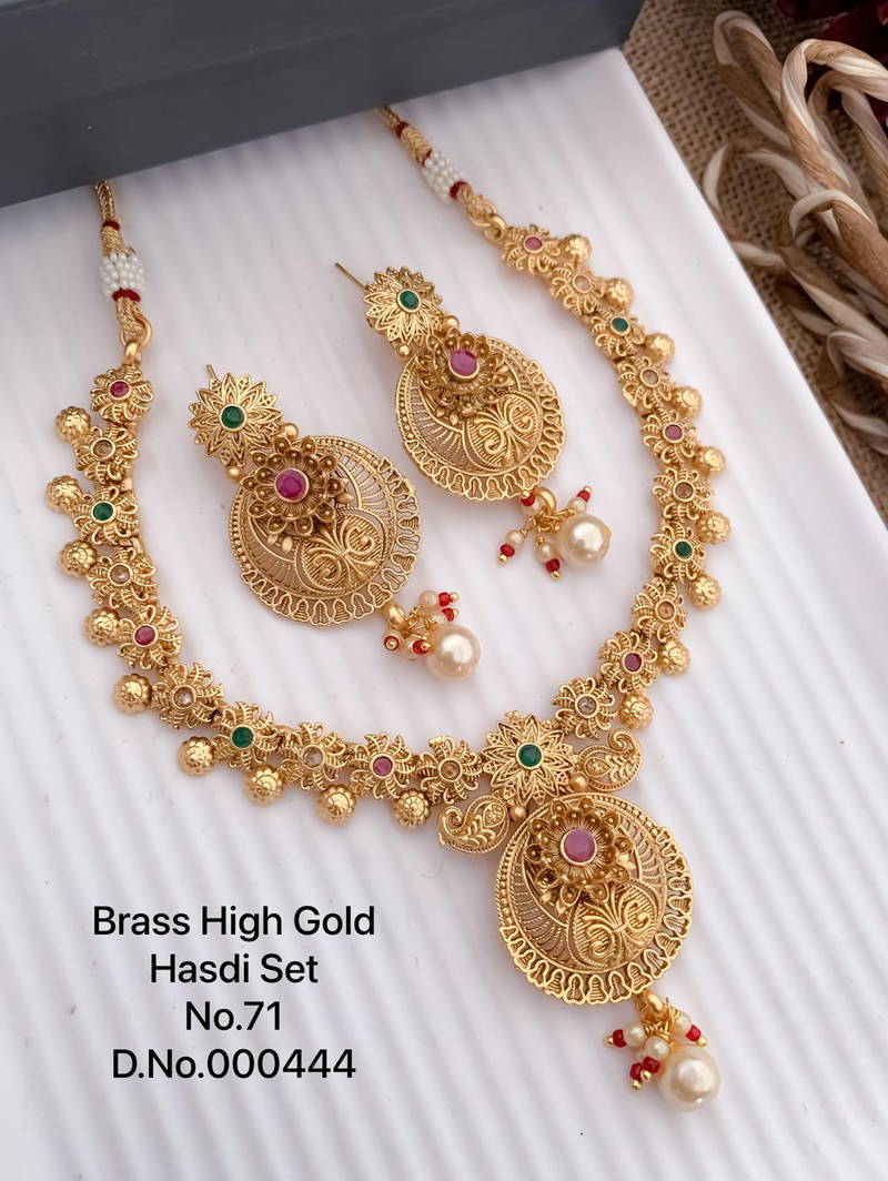 71 Brass High Gold Hasadi Set Wholesale Shop In Surat
